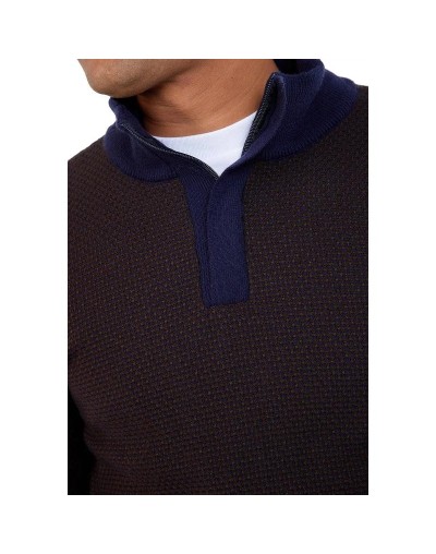 OHC752 Camisero Matizado Color Azul Cafe Talla S M L XL