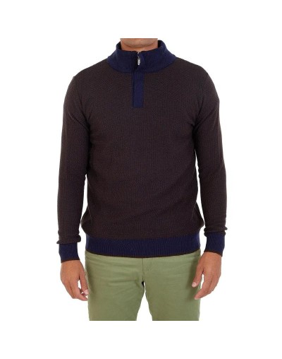 OHC752 Camisero Matizado Color Azul Cafe Talla S M L XL