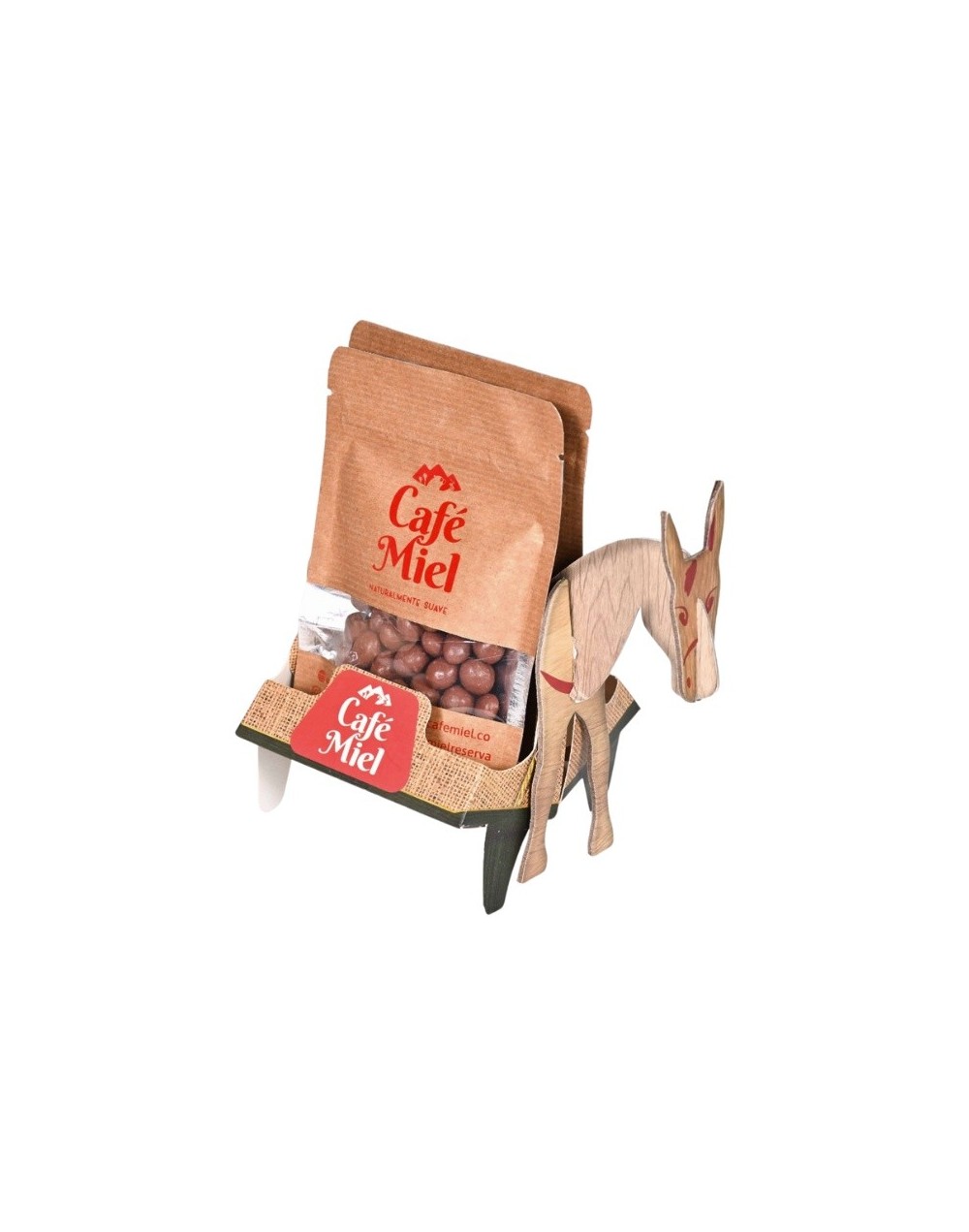 Granos de Café Miel cubiertos de chocolate