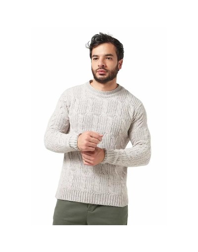 DHC710 Buzo Trenzado Punto Ingles Color Beige Talla XS S M L XL