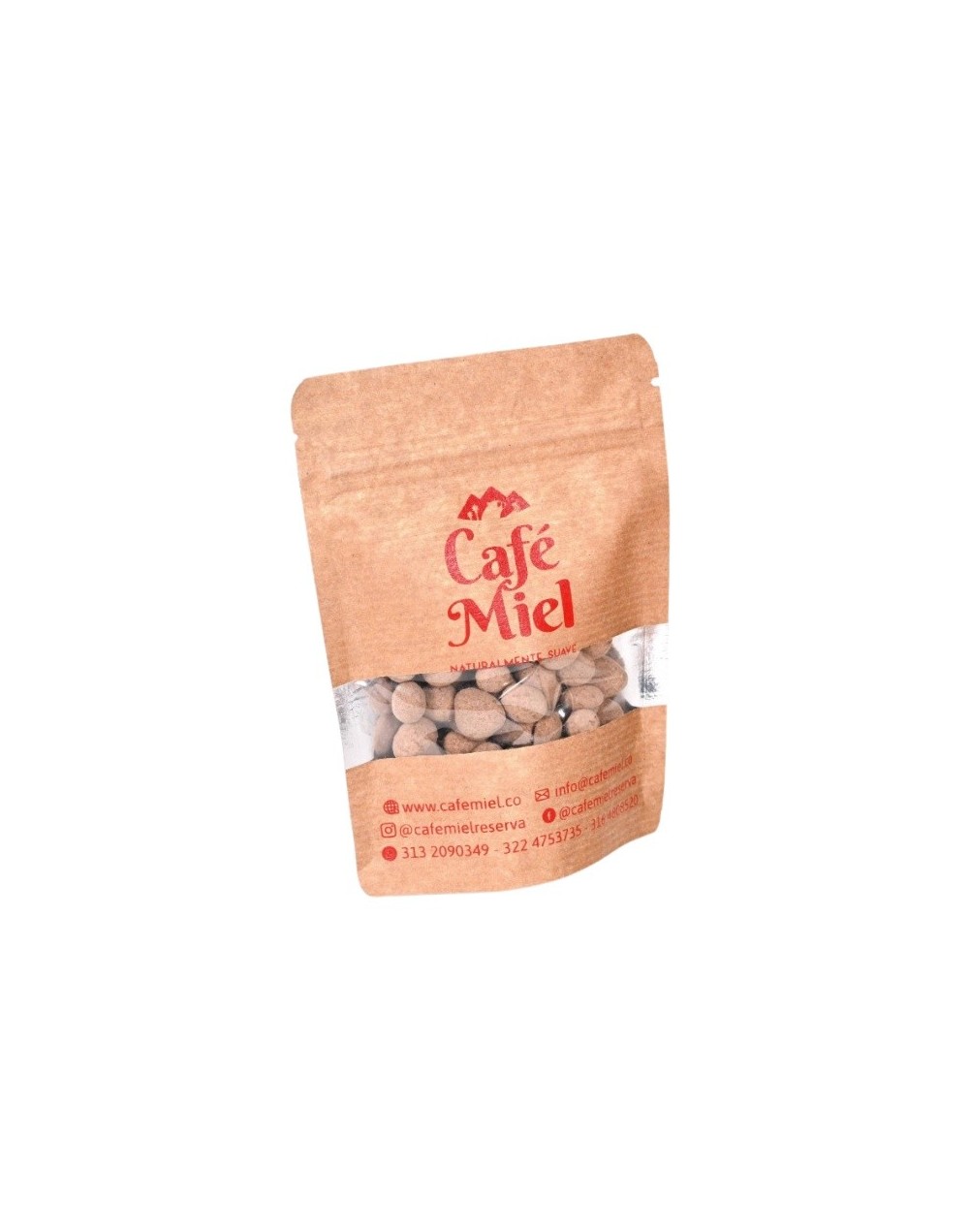 Granos de Café Miel cubiertos de cocoa