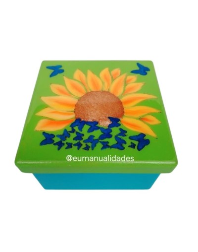 Caja girasol mariposario