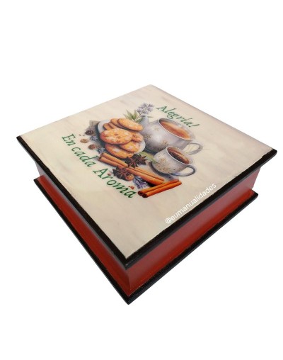 Caja cuatro divisiones En cada aroma