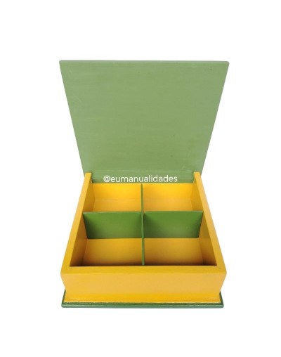 Caja cuatro divisiones tea time