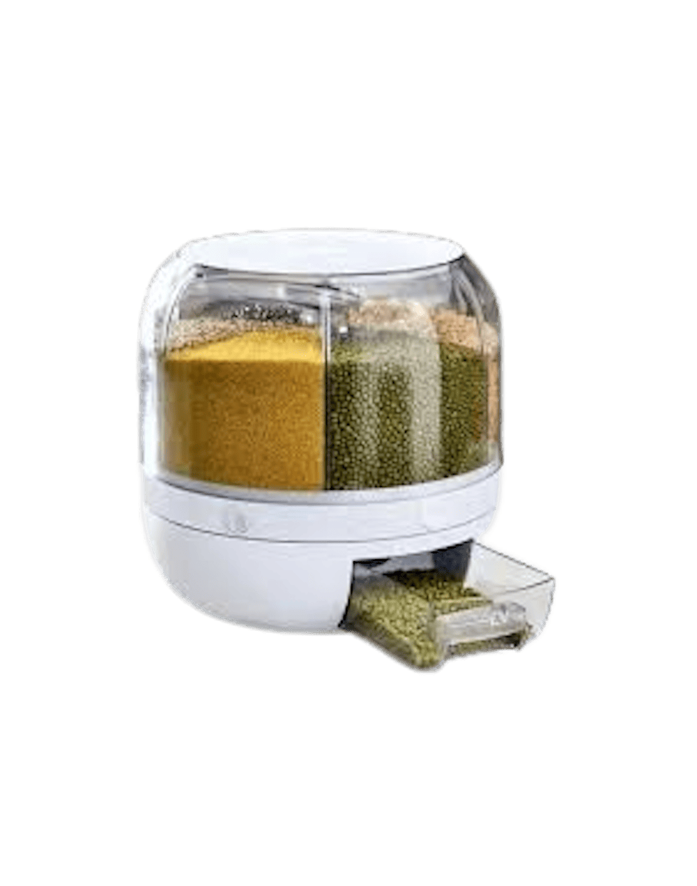 Dispensador Giratorio de Alimentos con 6 Divisiones