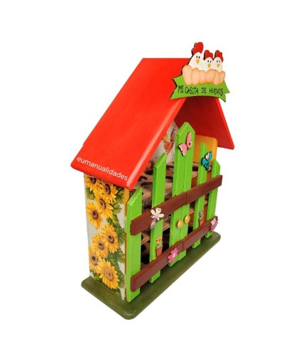 Casita de huevos girasoles
