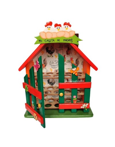 Casita de huevos flores
