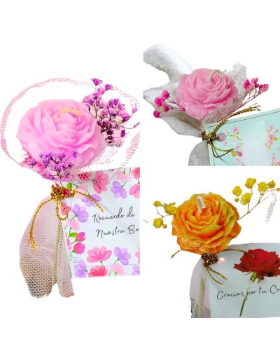 Mini Rositas Velas decorativas