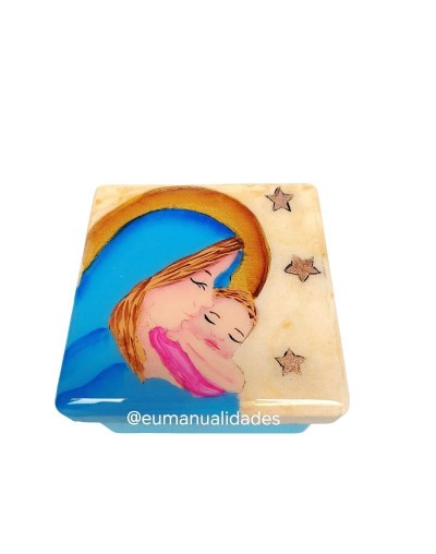 Caja mini virgen maria