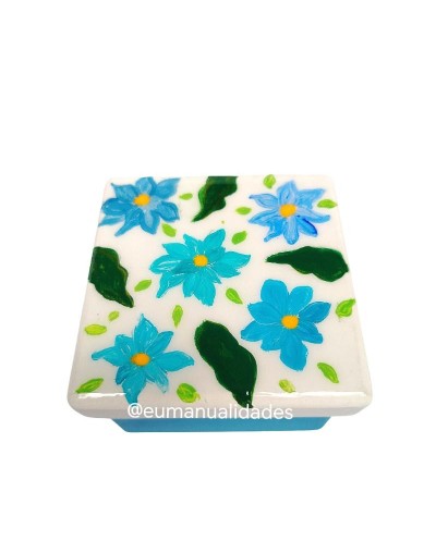 Caja mini flor arte