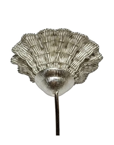 Aretes La Cosecha tejidos en plata | Ilú joyería artesanal