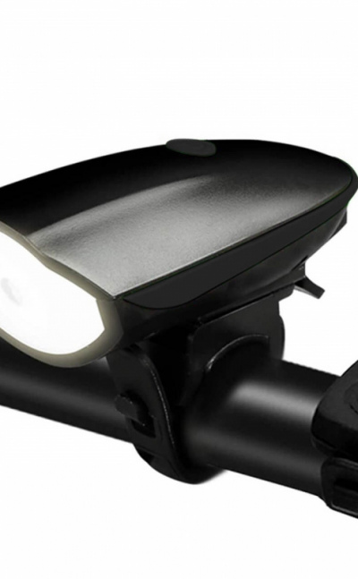 Luz recargable para bicicleta con bocina