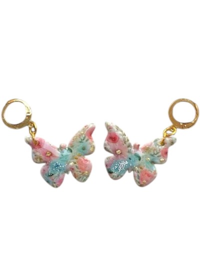 Aretes de Mariposas estampadas