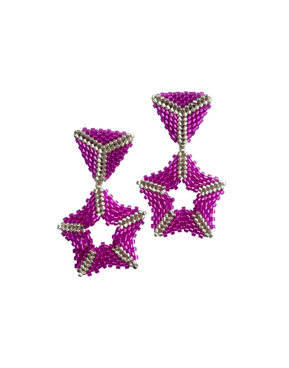 Aretes de estrella largos