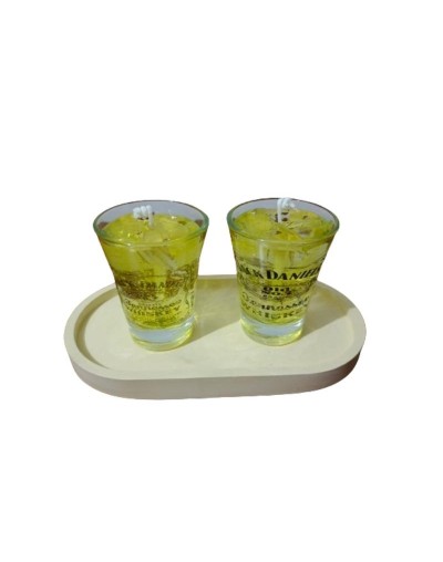 Vela en Gel Estilo Whisky S