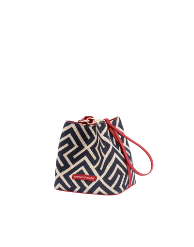 Bucket Mini Selva Negro Rojo