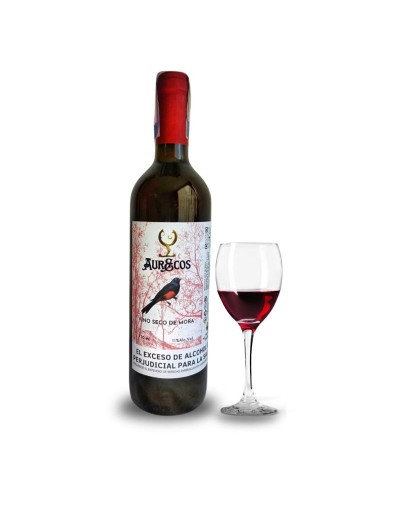 Vino Tinto Artesanal de Mora - Seco