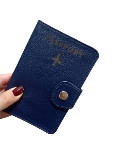 Porta Pasaporte en cuero unisex