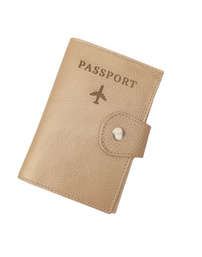 Porta Pasaporte en cuero unisex