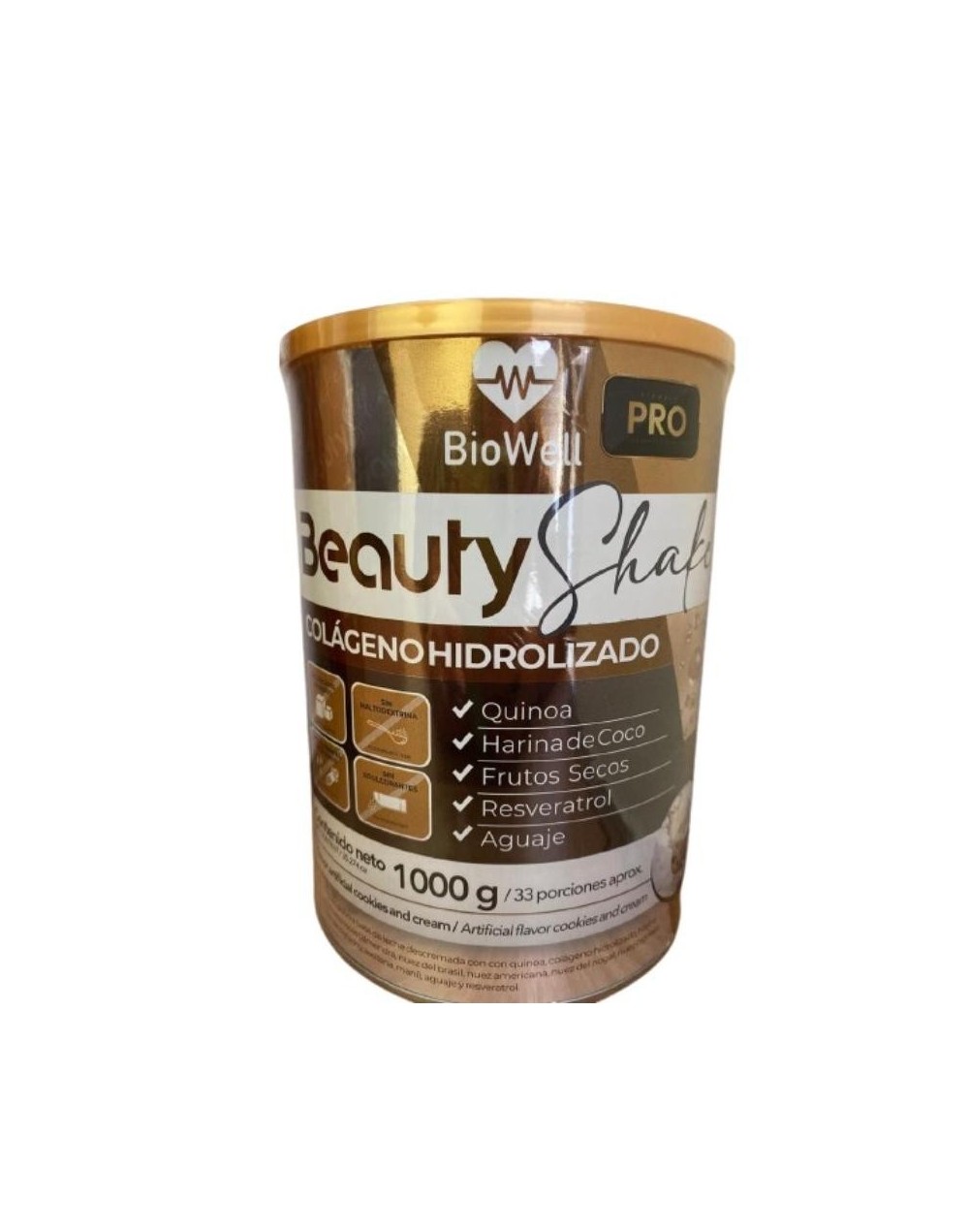 COLÁGENO HIDROLIZADO CON RESVERATROL, QUINUA, FRUTOS SECOS Y HARINA DE COCO X 1.000G