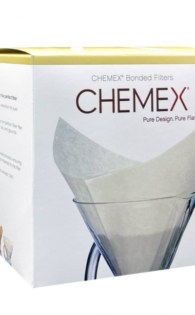 Filtros Chemex 6 Tazas Cuadrados (100 unidades)