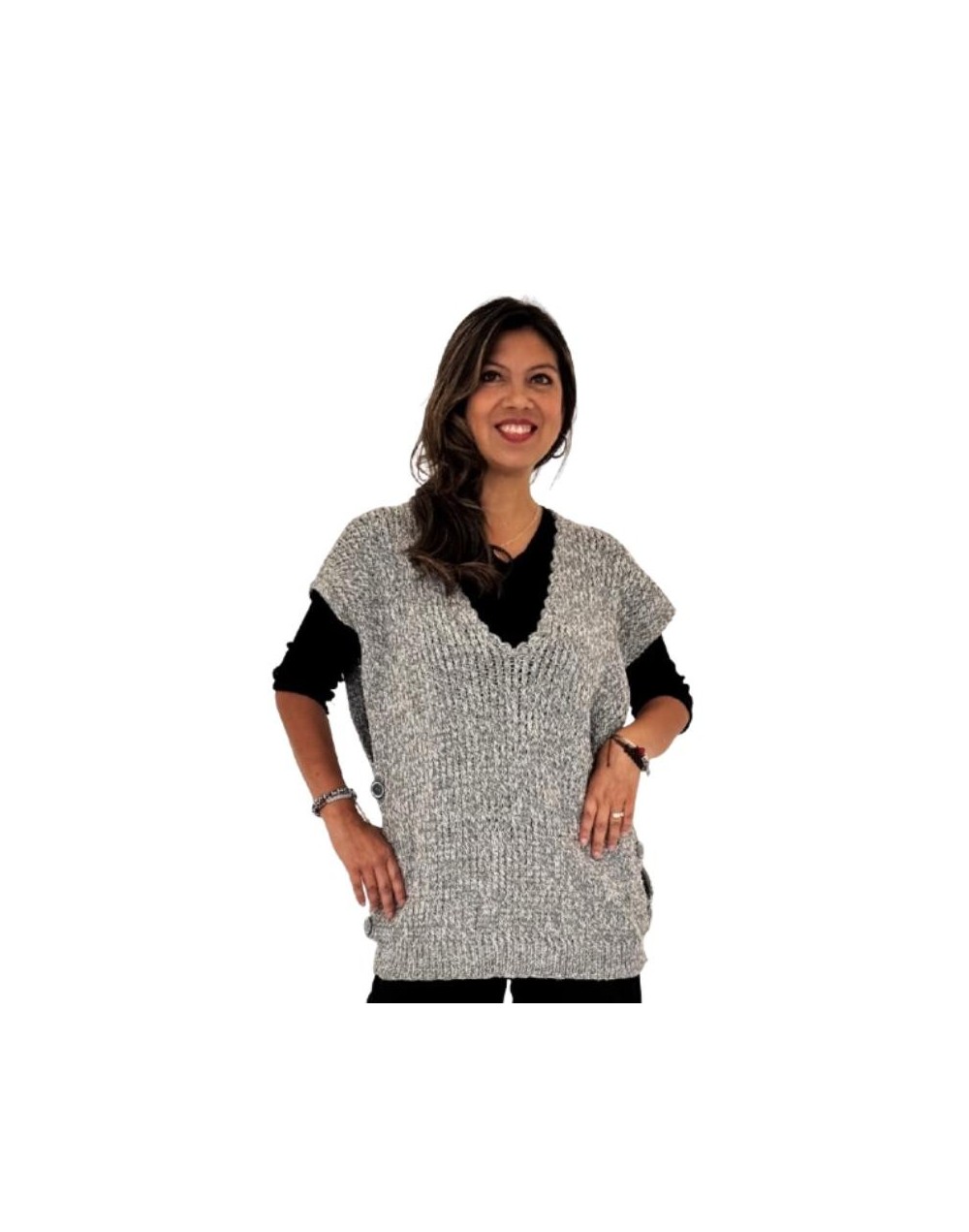 CHALECO GRIS UNISEX