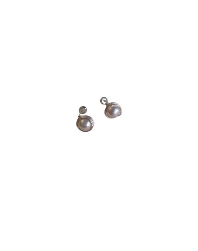 ARETES PERLAS FINAS