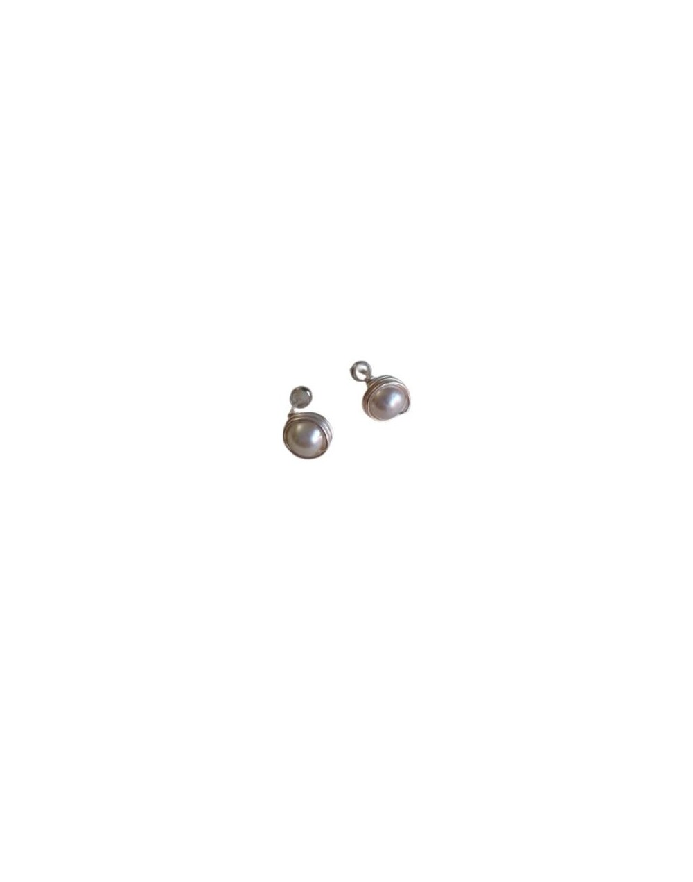 ARETES PERLAS FINAS