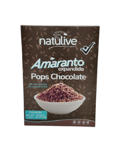 Pops Amaranto Chocolate x 200g