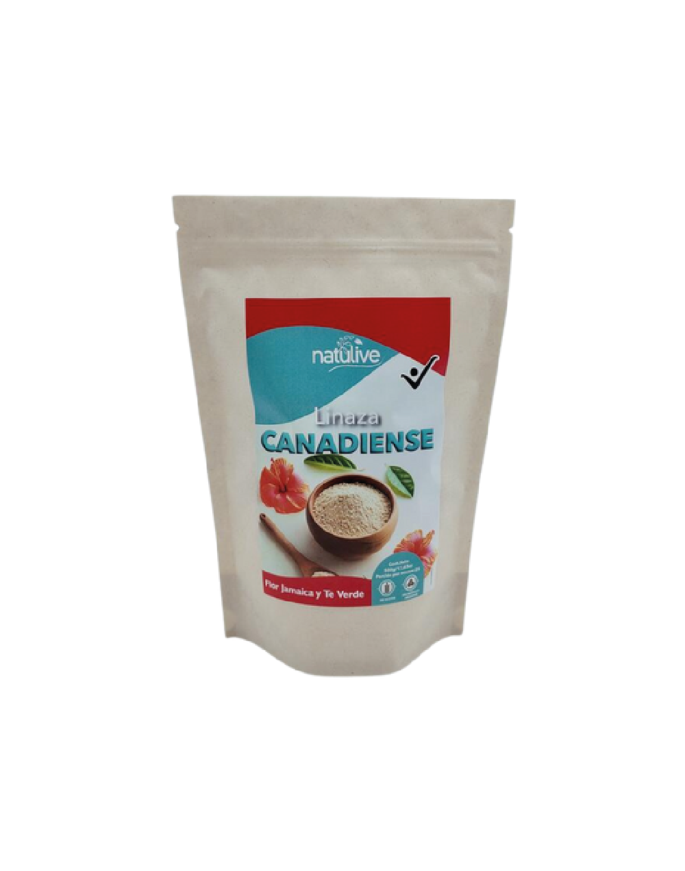 Linaza Canadiense Flor Jamaica y Te Verde x 500g