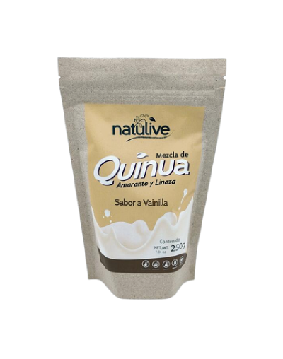 Malteada Quinua, Amaranto, Linaza sabor a Vainilla x 250g