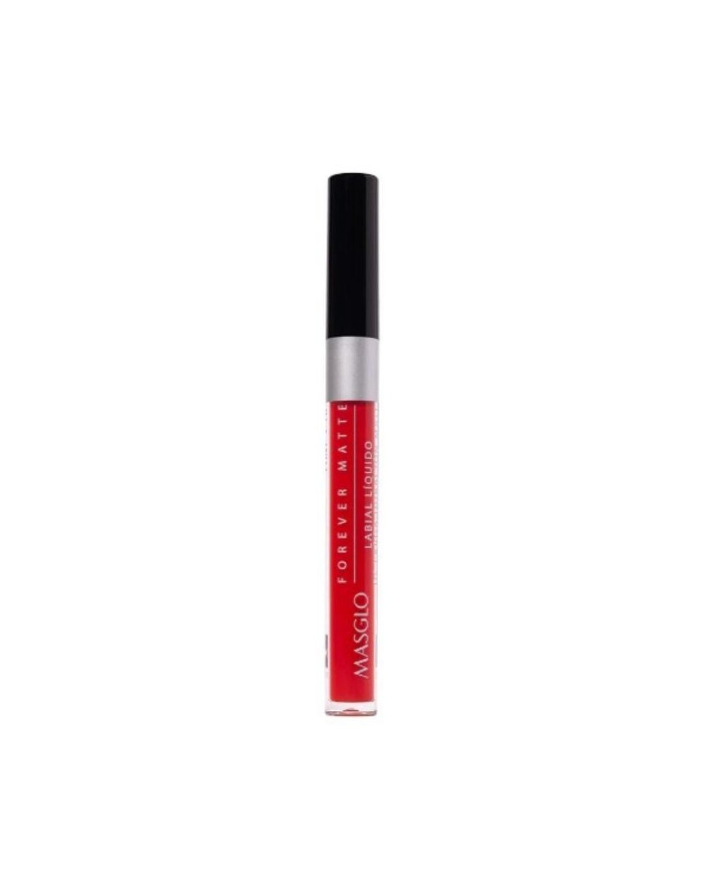 MASGLO LABIAL LIQUIDO LARGA DURACON MATE ROJO CHIC 2G