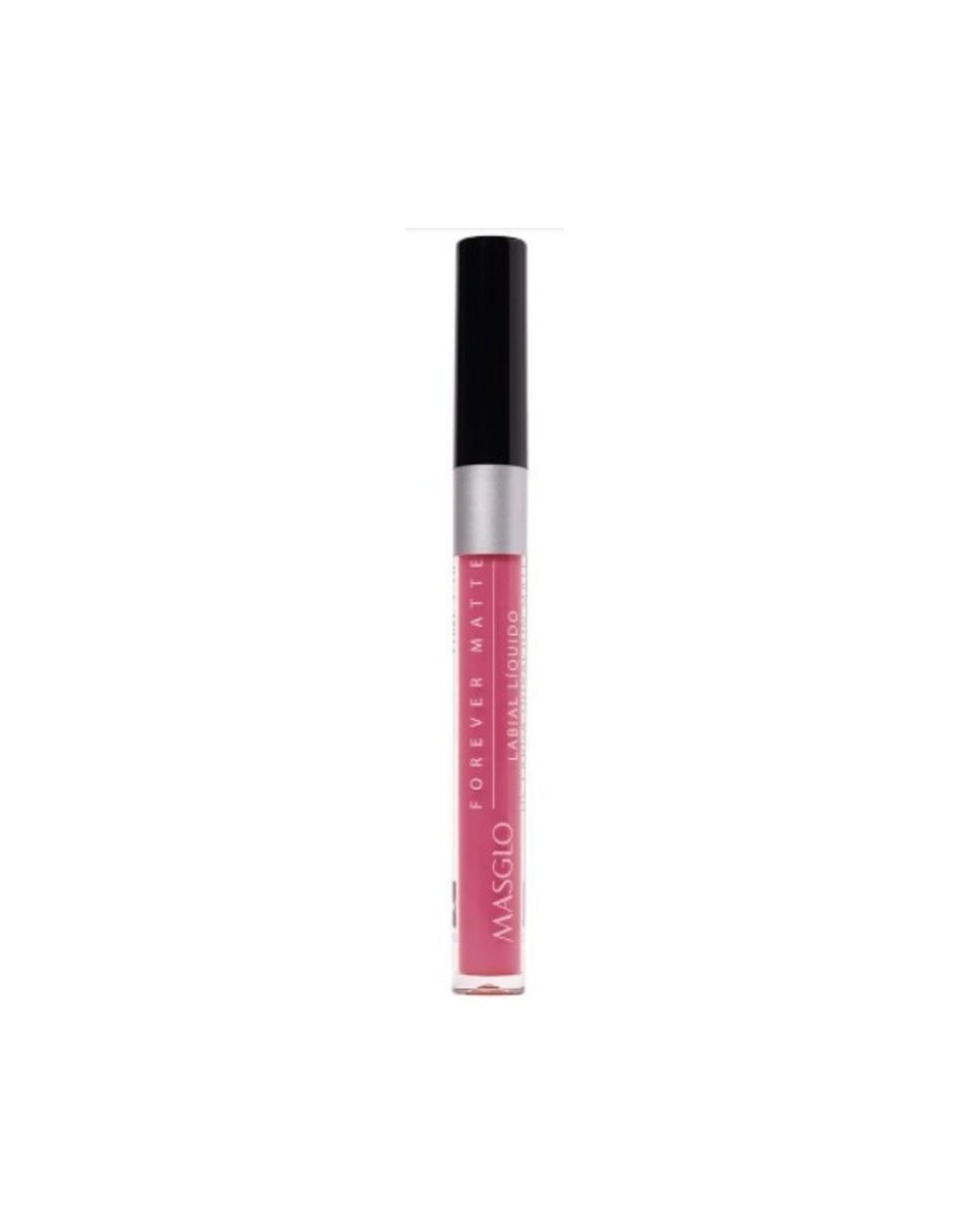 MASGLO LABIAL LIQUIDO LARGA DURACION MATE TONO ROSA CONFIABLE 2G