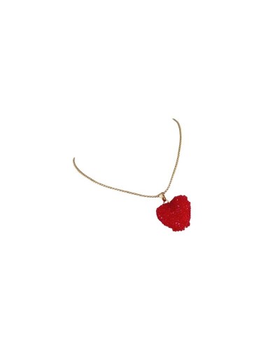 Cadena Corazón Rojo