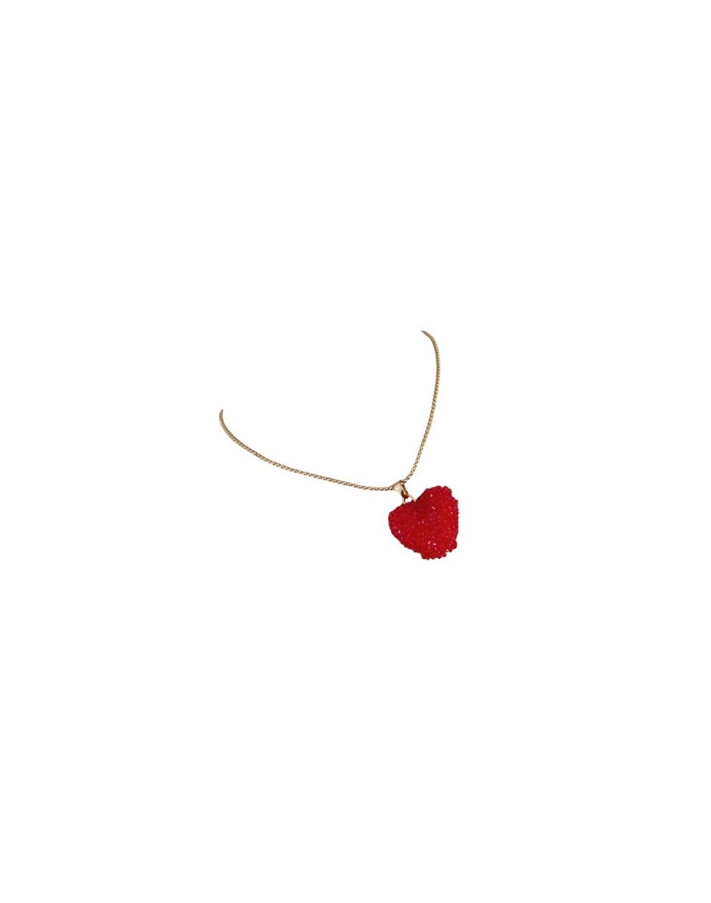 Cadena Corazón Rojo