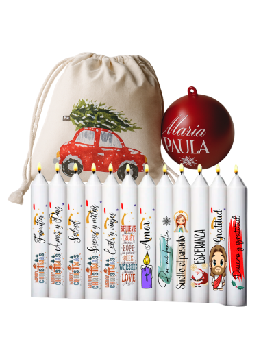 🕯️ Kit de Velas con Deseos – Especial 7 de Diciembre