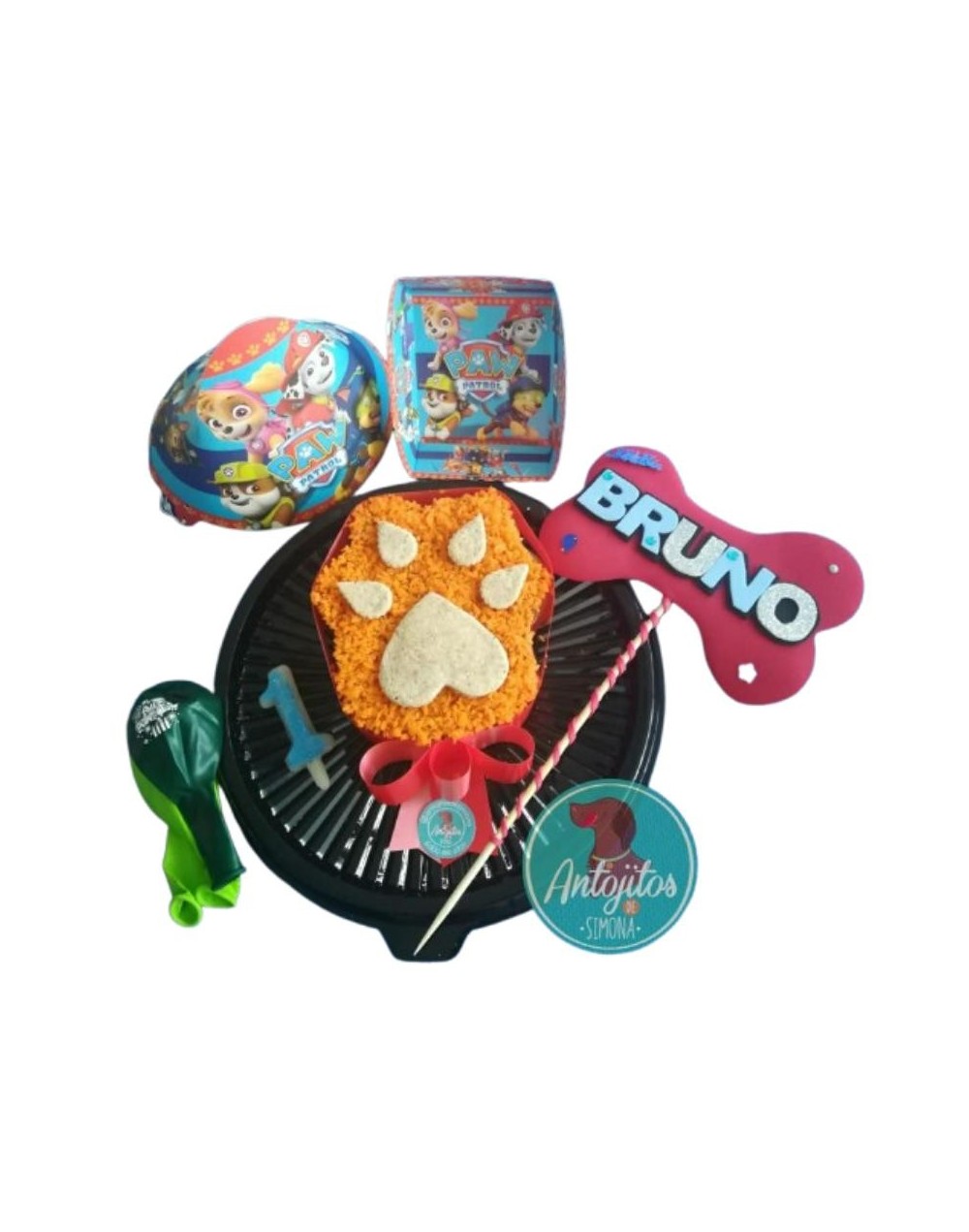 Torta Mini Combo Huellita para perros Antojitos de Simona
