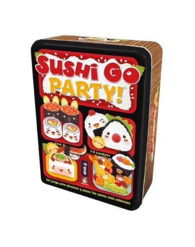 Sushi Go Party: Juego de Mesa Divertido y Familiar para 2-8 Jugadores