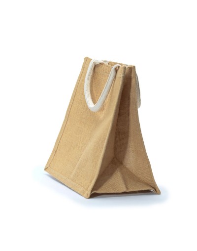 Bolsa plana en YUTE - Con Fuelle