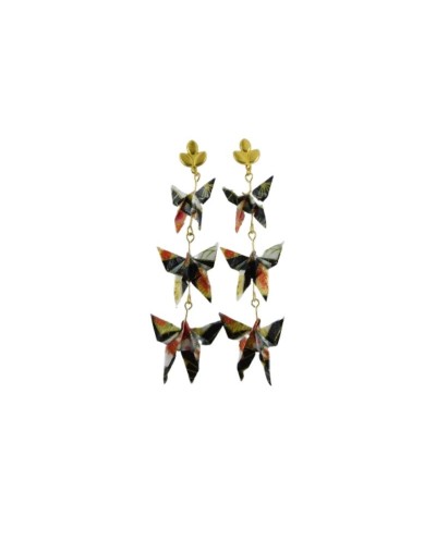 Aretes de Mariposas en Origami