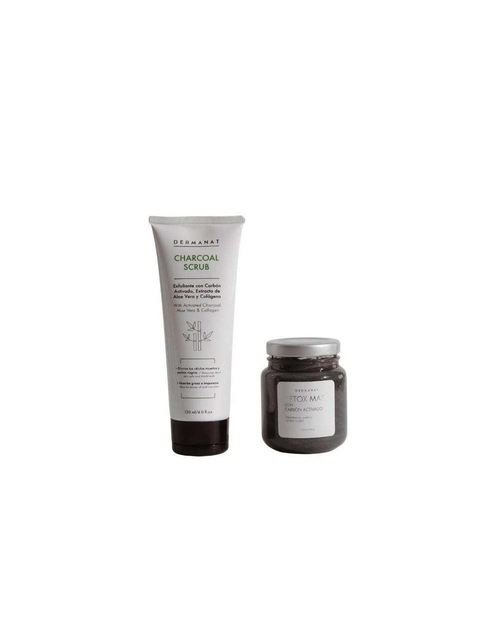 Kit Detox Exfoliante y Mascarilla Carbón Activado - Dermanat