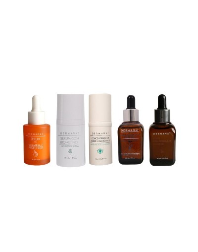 Kit 5 Serums Cuidado Facial Integral - Dermanat