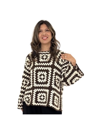 SACO DE GRANNIES CAFE Y BEIGE