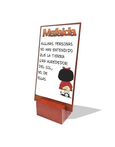 Cuadro de mesa Mafalda
