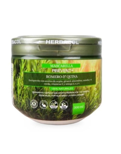HERBACOL MASCARILLA PREVENT ROMERO Y QUINA 300ML