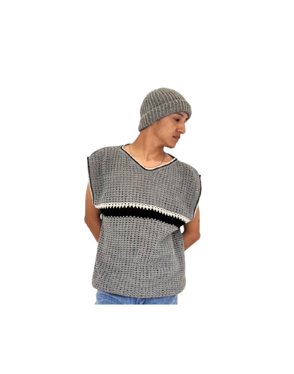 CHALECO  GRIS