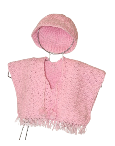 JUEGO DE RUANA Y GORRO