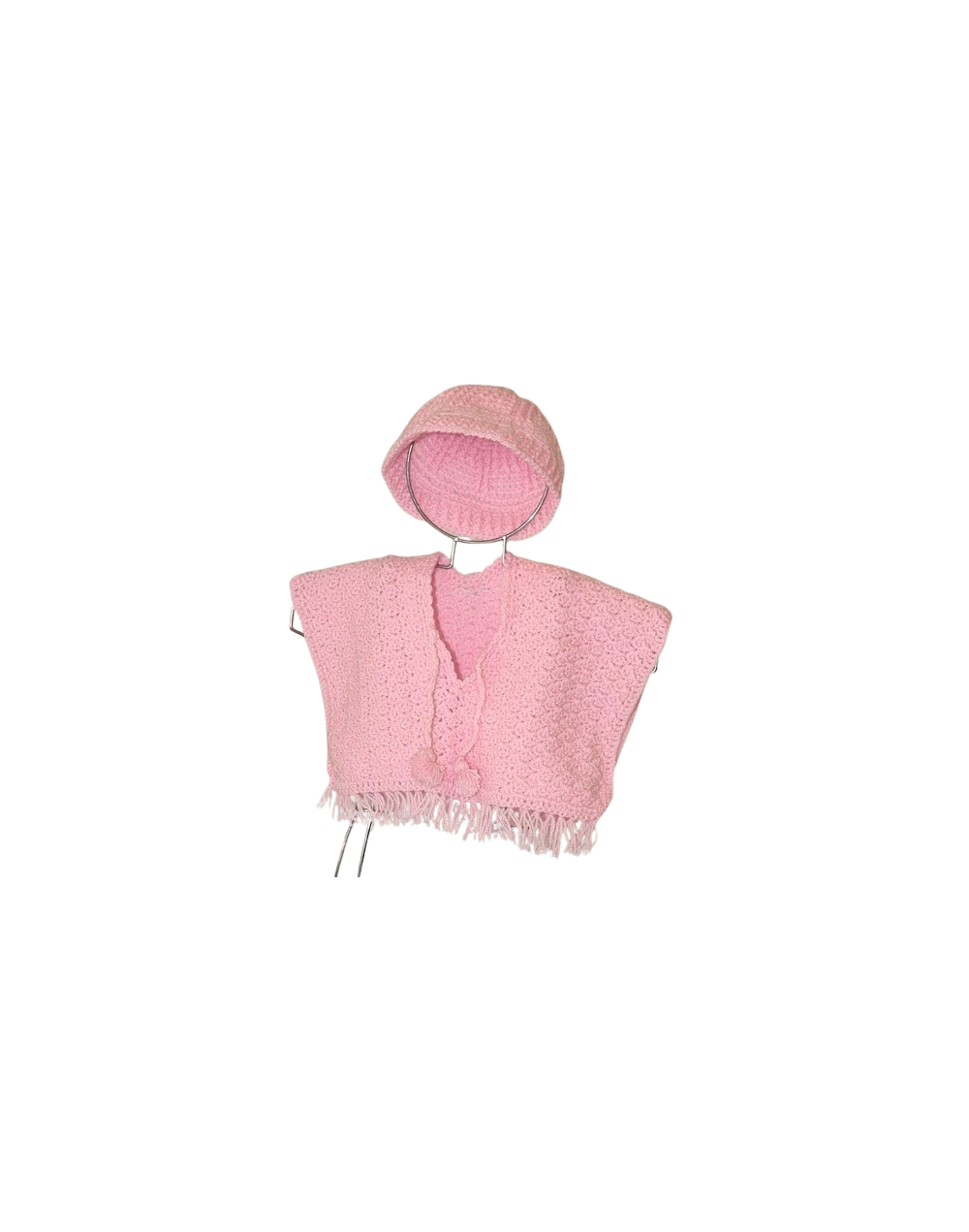 JUEGO DE RUANA Y GORRO