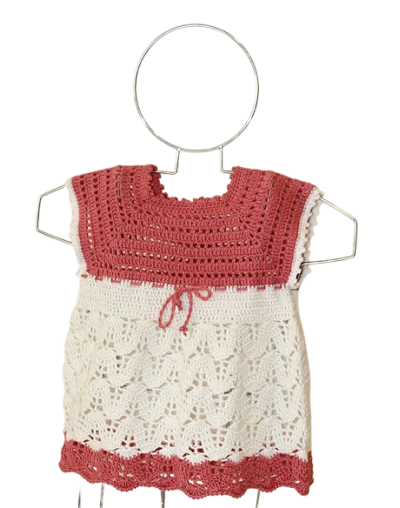 VESTIDO BLANCO Y PALO DE ROSA
