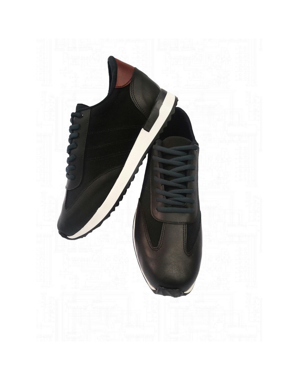 Zapatos para hombre negros casuales con cordones